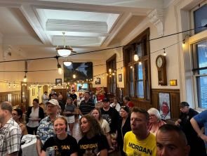 Guests at the 2026 Cigars & Steam fundraiser