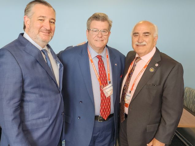 Senator Ted Cruz, Senator Mike McKay, and Delegate Ric Metzgar at the National Association of Christian Lawmakers