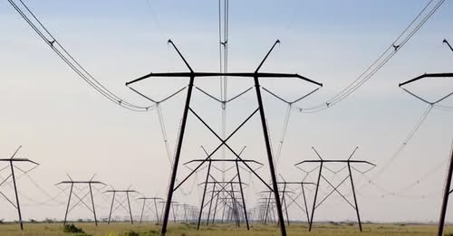 Electric transmission lines carrying power into Maryland