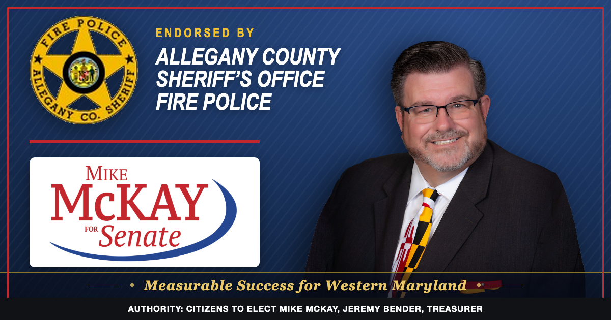 Allegany County Fire Police Endorse Senator Mike McKay
